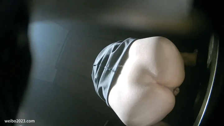 Bar girl poops and produces a huge hemorrhoid