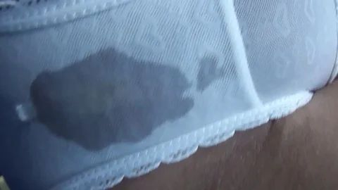 Girl Panty Wetting – Asian Babe Drips in White Underwear