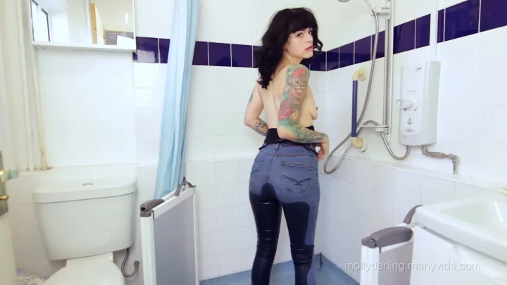 Peeing In My Jeans From Behind