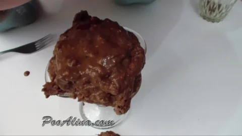 PooAlina – Morning Dinner is Served with Ass-to-Mouth
