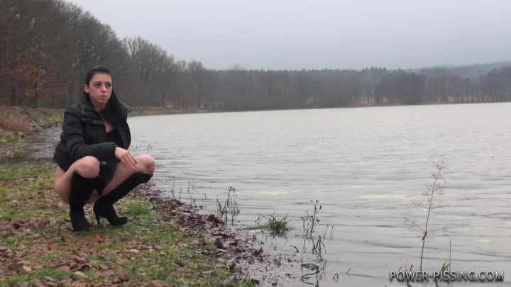 Annie – Pissing Scene 4 Outdoor Lake Shore