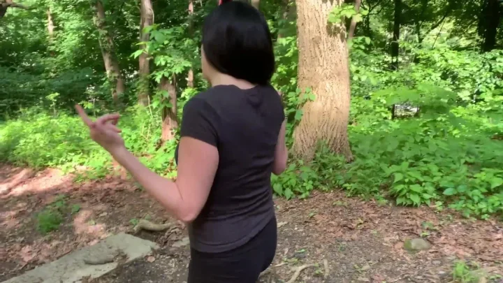 I Feel So Comfortable With You – Dark Brunette Outdoor Tease