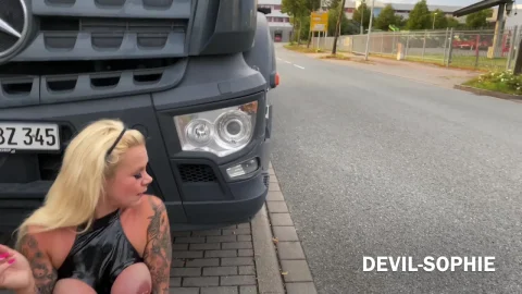 Devil Sophie – Street Bitch Smokes & Takes Dick in Her Mouth