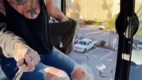 Stuck in Public and Really Had to Pee – Blonde Blowjob in Vehicle