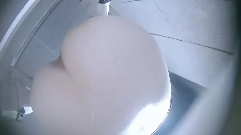 Nightclub Woman Urinating in Black Boots