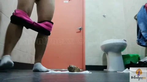 Valentynexx – Shitting in Public Bathroom