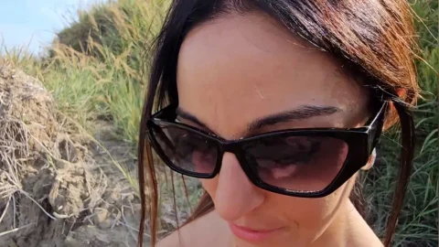 Fucked by a huge cock on an Italian nudist beach Part 2