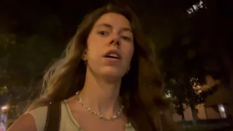 Nomadic Babe Stella Gray Finger Fucks Herself in Madrid