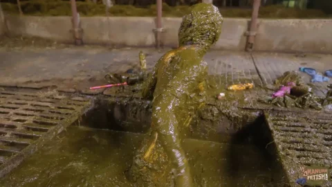 Kaitlyn Katsaros Wild in Manure – Covered in Cowshit, Gets It in Mouth