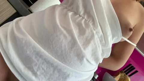 SmallM0lly Vid55 – Skinny White Teen Fucked in Kitchen