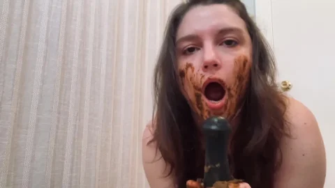 Dildos, Panties and Shit – Bathroom Solo Play