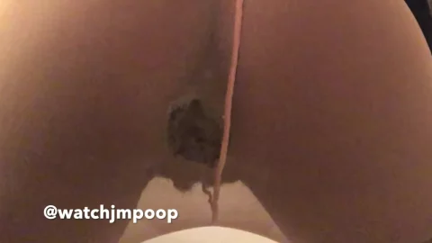WatchMarleyPoop – Large Green Turd Mushed Against Pantyhose