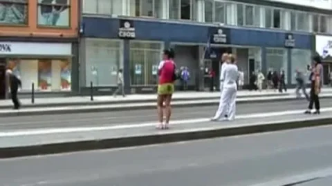 Sharka Walking 07 – Wet Spot on Shorts in Public