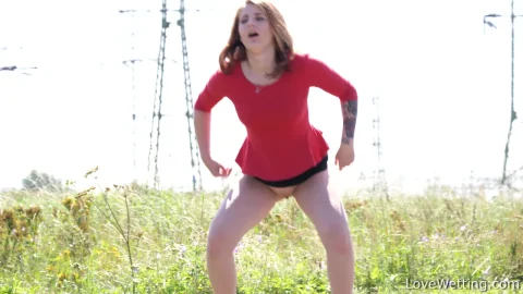 Bonus with Marika – Outdoor Panty Scene and Spreading Legs