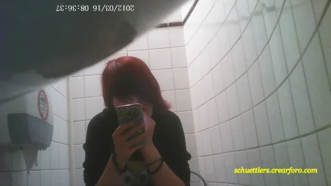 Student Restroom Surveillance: Hidden Campus Bathroom Footage