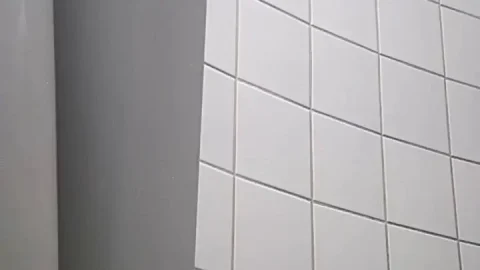 Student Restroom 109: Brunette Solo & Blowjob