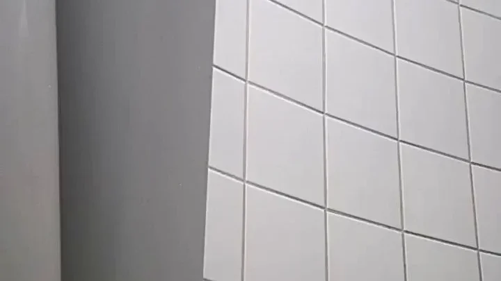 Student Restroom 109: Brunette Solo & Blowjob