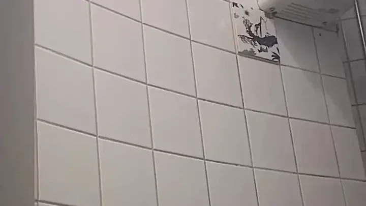 Student restroom 110: Blonde teen bathroom tease