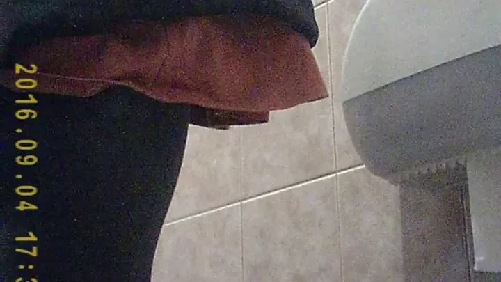 Student Restroom 93: Brunette Gets Analed in Bathroom