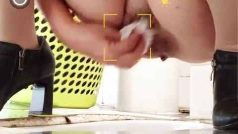 Beautiful and elegant female colleague gets fingered